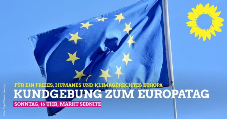 Bündnisgrüne am 09. Mai zum Europatag in Sebnitz