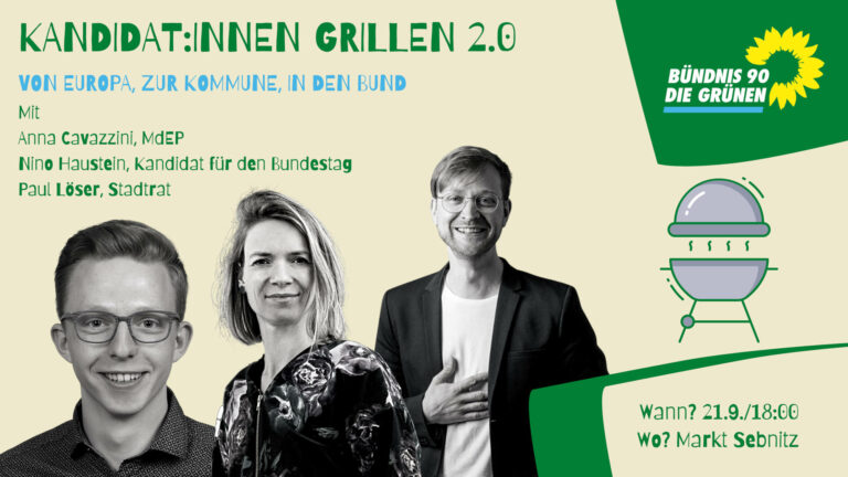 Kandidat:innen-Grillen 2.0 – Von Europa, zur Kommune, in den Bund: Anna Cavazzini in Sebnitz