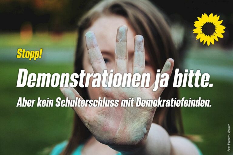 Statement von Bündnis 90/Die Grünen zur Versammlung des OB in Freital am 26.09.22